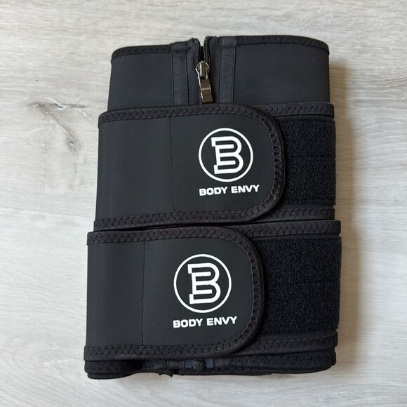 BODY ENVY 2 STRAP WAIST TRAINER BLACK NWT in packaging - Picture 10 of 12